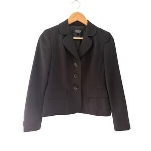 Kasper Separates Black Petite Blazer | 2P | Classic 3-Button